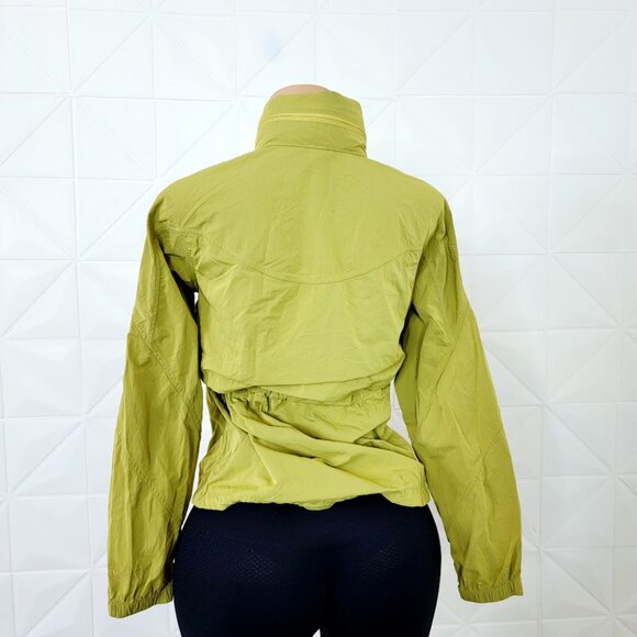 Lululemon Women's Yellow Pear Evergreen 3/4-Zip Windbreaker Anorak Jacket Sz 4 - Picture 5 of 11
